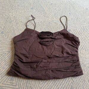 Zara Elegant Brown Women's Top